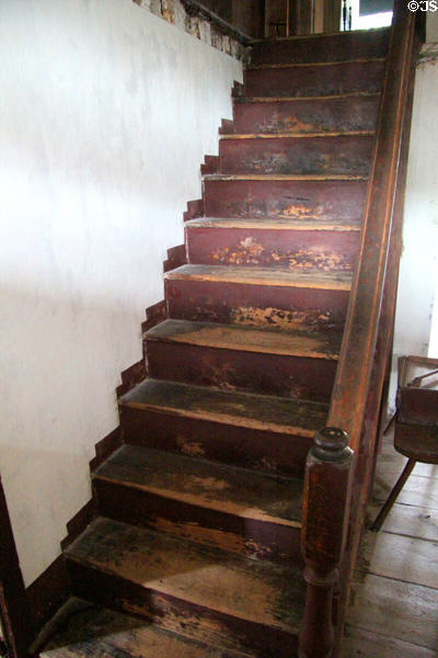 Staircase (1759) at Nathaniel Hempstead House. New London, CT.