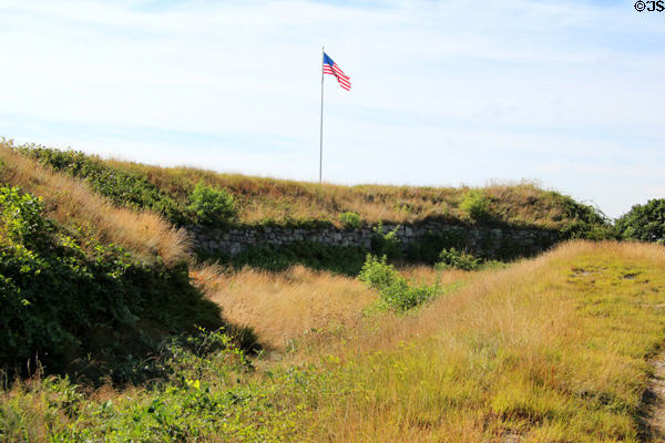 Fort Griswold battlements. Groton, CT.