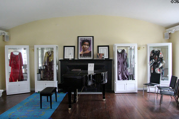 Singer Marian Anderson display at Danbury Museum & Historical Society. Danbury, CT.