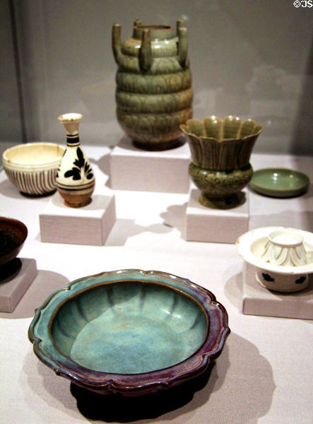 Chinese ceramics (10th-13thC) at Yale University Art Gallery. New Haven, CT.