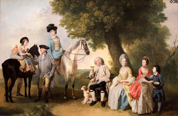 The Drummond Family painting (c1769) by Johan Joseph Zoffany at Yale Center for British Art. New Haven, CT.