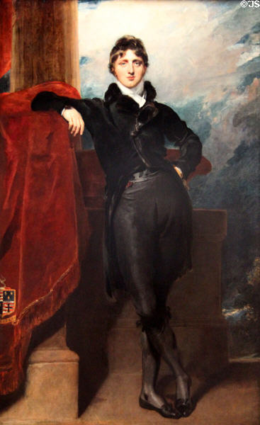 Lord Granville Leveson-Gower portrait (1804-9) by Sir Thomas Lawrence at Yale Center for British Art. New Haven, CT.