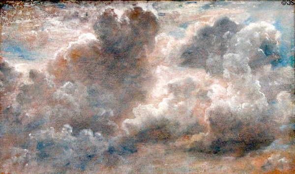 Cloud study painting (1822) by John Constable at Yale Center for British Art. New Haven, CT.