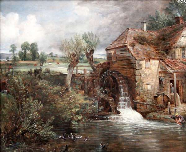 Parham Mill, Gillingham painting (c1826) by John Constable at Yale Center for British Art. New Haven, CT.