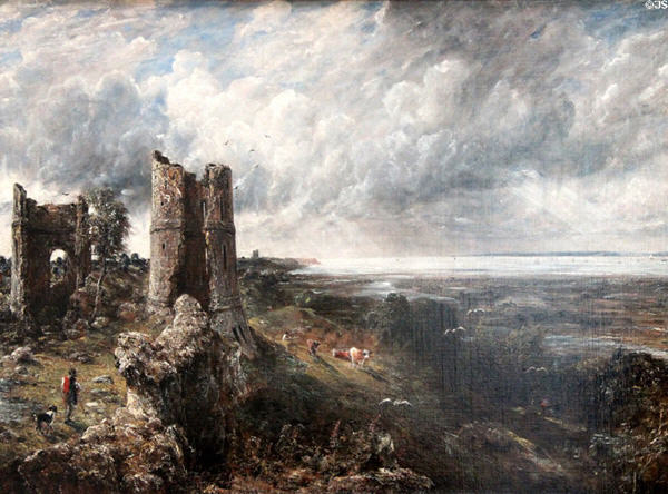 Hadleigh Castle, The Mouth of the Thames - Morning after a Stormy Night painting (1829) by John Constable at Yale Center for British Art. New Haven, CT.