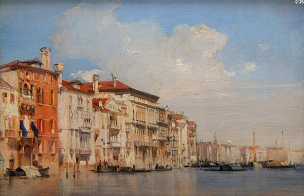 Grand Canal, Venice painting (1826) by Richard Parkes Bonington at Yale Center for British Art. New Haven, CT.