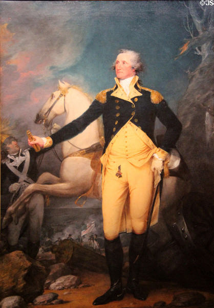 General George Washington painting (1792) by John Trumbull at Yale University Art Gallery. New Haven, CT.