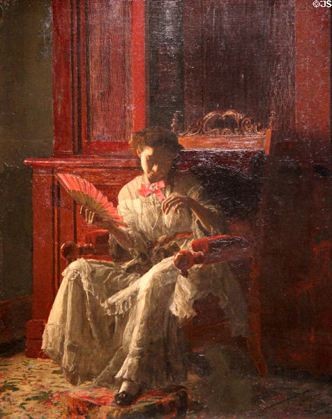 Kathrin painting (1872) by Thomas Eakins at Yale University Art Gallery. New Haven, CT.