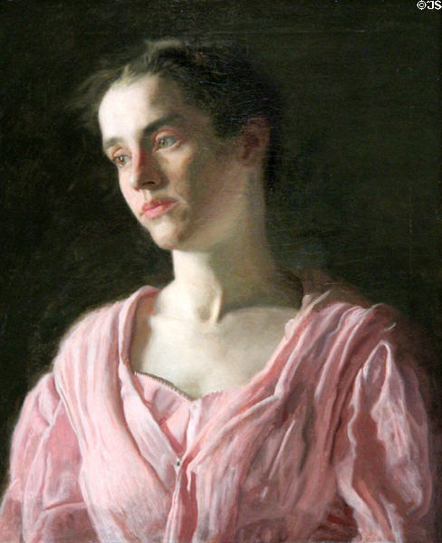 Maud Cook (Mrs. Robert C. Reid) portrait (1895) by Thomas Eakins at Yale University Art Gallery. New Haven, CT.