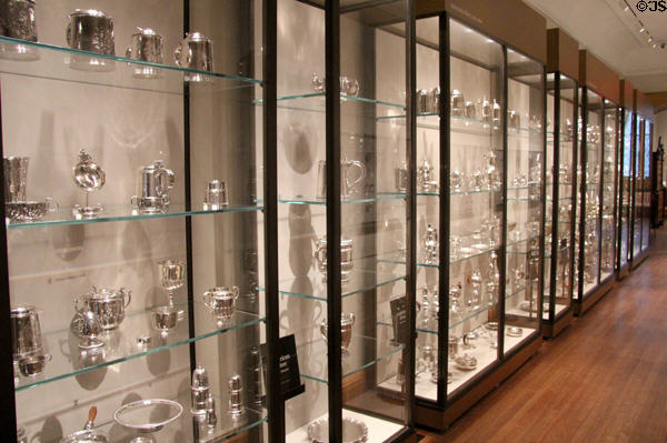 American silver collection at Yale University Art Gallery. New Haven, CT.