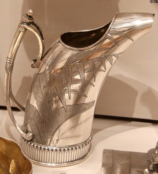 Silverplated pitcher (c1885) by Reed & Barton of Taunton, MA at Yale University Art Gallery. New Haven, CT.