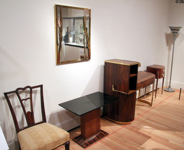 Collection of 1920s Art Deco furniture at Yale University Art Gallery. New Haven, CT.