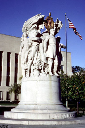 Major General George Gordon Meade Civil War Memorial (1927) (Pennsylvania Avenue between 3rd & 4th St. NW) by Charles Grafly. Washington, DC.