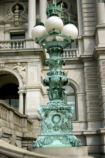 Library of Congress lamp stand. Washington, DC.