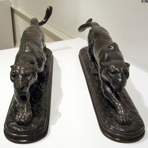 Panthers bronze sculpture (c1893) by Alexander Phimister Proctor at Corcoran Gallery of Art. Washington, DC.