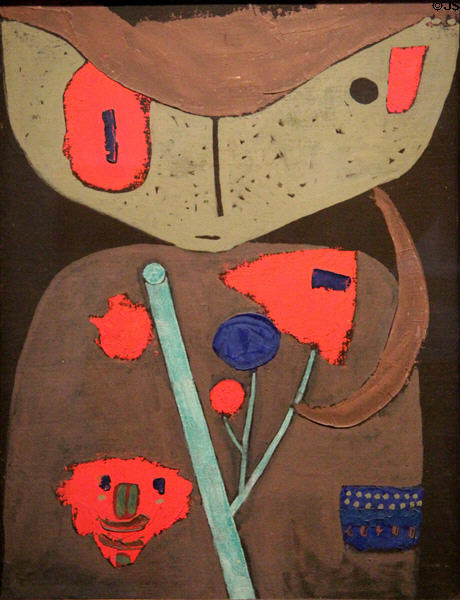 Figure of the Oriental Theater painting (1934) by Paul Klee at The Phillips Collection. Washington, DC.