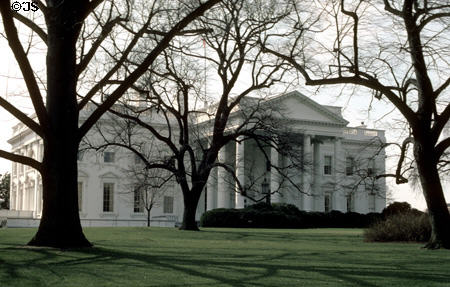 The White House in winter. Washington, DC.