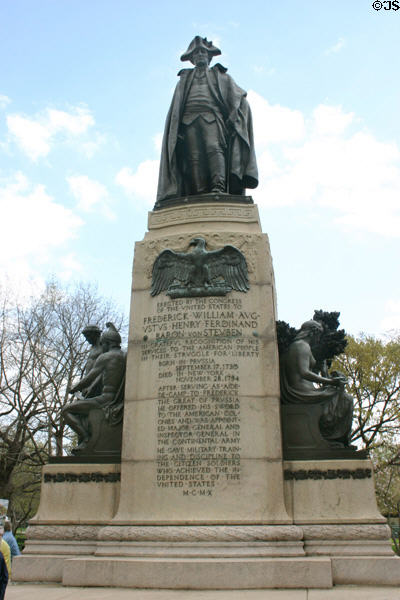 Baron von Steuben statue (1910) to Revolutionary War General in Lafayette Square. Washington, DC.