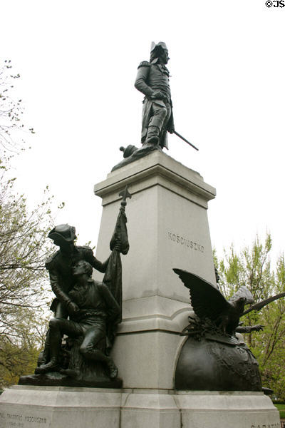 Thaddeus Kosciuszko (1745-1817) statue to Revolutionary War General in Lafayette Square. Washington, DC.