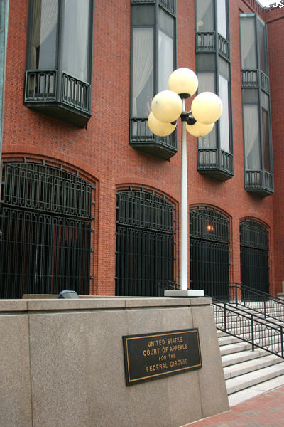 National Courts Building entrance, part of New Executive Office Building complex. Washington, DC.