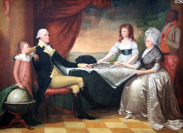 The Washington Family painting (c1790-96) by Edward Savage at National Gallery of Art. Washington, DC.