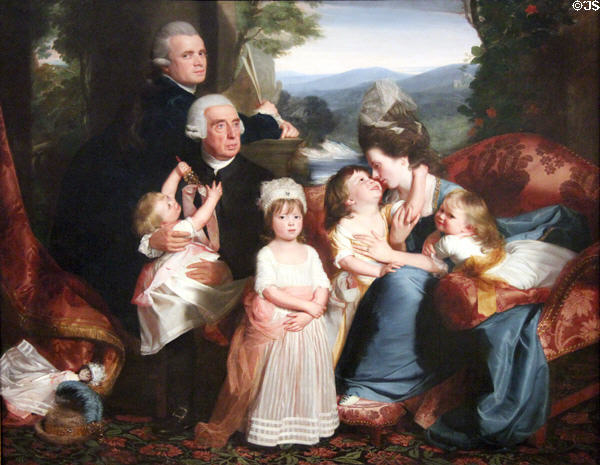 The Copley Family portrait (1776-7) by John Singleton Copley at National Gallery of Art. Washington, DC.