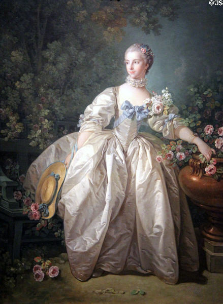 Madame Bergeret portrait (1766) by François Boucher at National Gallery of Art. Washington, DC.