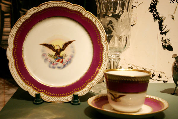 French porcelain ordered by Mary Todd Lincoln in 1861 for White House in American History Museum. Washington, DC.