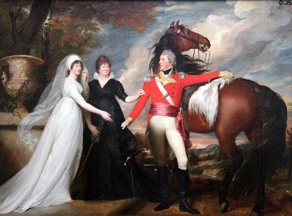 Col. William Fitch & His Sisters Sarah & Ann Fitch painting (1800-1) by John Singleton Copley at National Gallery of Art. Washington, DC.