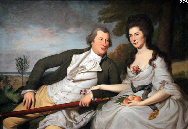 Benjamin & Eleanor Ridgely Laming portrait (1788) by Charles Willson Peale at National Gallery of Art. Washington, DC.