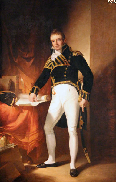 Captain Charles Stewart portrait (1811-2) by Thomas Sully at National Gallery of Art. Washington, DC.