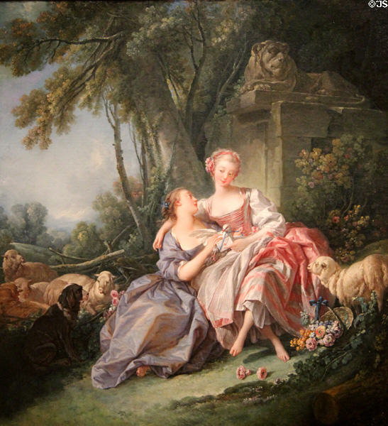 Love Letter painting (1750) by François Boucher at National Gallery of Art. Washington, DC.