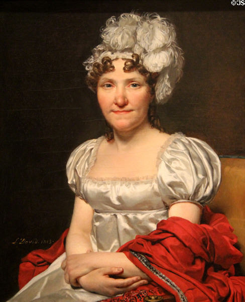 Madame David portrait (1813) by Jacques-Louis David at National Gallery of Art. Washington, DC.