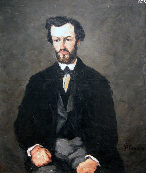 Antony Valabrègue portrait (1866) by Paul Cézanne at National Gallery of Art. Washington, DC.