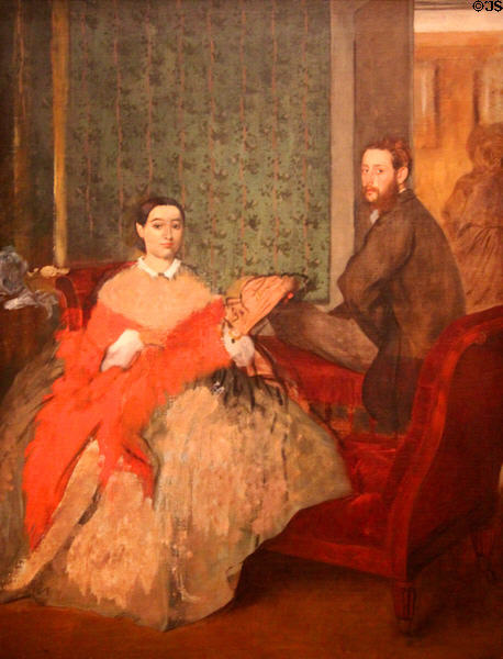 Edmondo et Thérèse Morbilli painting (c1865) by Edgar Degas at National Gallery of Art. Washington, DC.