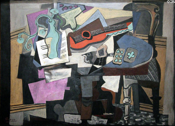 Still Life painting (1918) by Pablo Picasso at National Gallery of Art. Washington, DC.