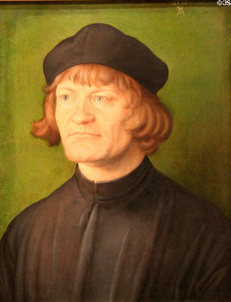 Portrait of a Clergyman (1516) by Albrecht Dürer at National Gallery of Art. Washington, DC.