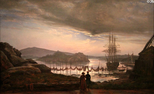 View from Vaekero near Christiania, Norway painting (1827) by Johan Christian Dahl at National Gallery of Art. Washington, DC.