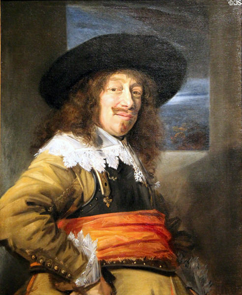 Portrait of a Member of the Haarlem Civic Guard (1636-8) by Frans Hals at National Gallery of Art. Washington, DC.