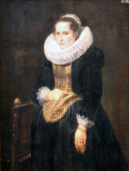 Portrait of a Flemish Lady (c1618) by Anthony van Dyck at National Gallery of Art. Washington, DC.