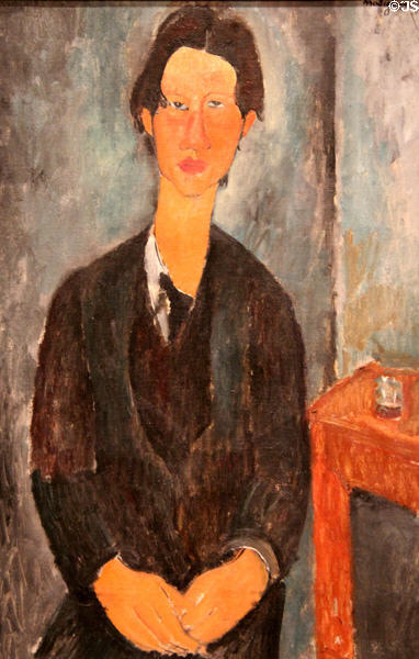 Chaim Soutine portrait (1917) by Amedeo Modigliani at National Gallery of Art. Washington, DC.