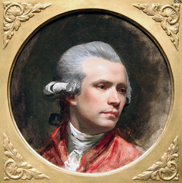 John Singleton Copley, artist self-portrait (1780-4) at National Portrait Gallery. Washington, DC.