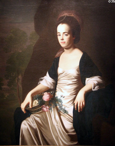 Judith Sargent Murray, advocate of women's rights painting (c1769-72) by John Singleton Copley at Smithsonian American Art Museum. Washington, DC.