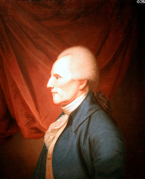 Richard Henry Lee, Virginia Revolutionary painting (1782) by Charles Willson Peale at National Portrait Gallery. Washington, DC.