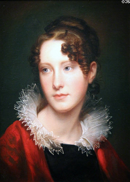 Rosalba Peale portrait (c1820) by Rembrandt Peale at Smithsonian American Art Museum. Washington, DC.