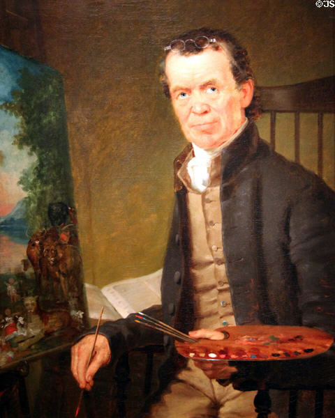 Edward Hicks portrait (1839) by Thomas Hicks at National Portrait Gallery. Washington, DC.