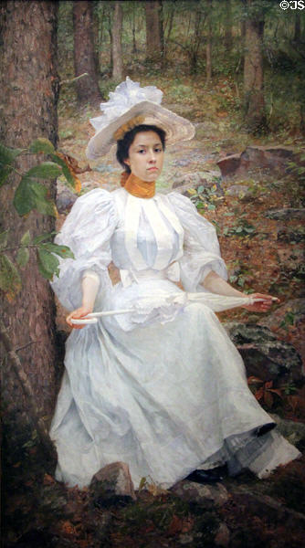 Sophie Hunter Colston portrait (1896) by William R. Leigh at Smithsonian American Art Museum. Washington, DC.
