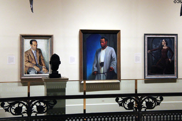 Modern portraits at National Portrait Gallery. Washington, DC.