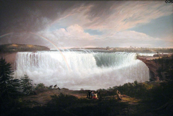 Great Horseshoe Fall, Niagara painting (1820) by Alvan Fisher at Smithsonian American Art Museum. Washington, DC.