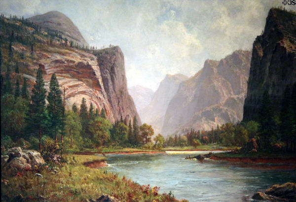 Gates of the Yosemite painting (1882) by Albert Bierstadt at Smithsonian American Art Museum. Washington, DC.